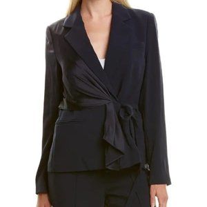 Diane Von Furstenberg Lucina Blazer, Navy, Size 4, NWT